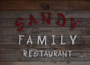 Sandy Family Restaurant Sign